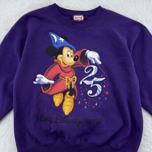 vintage WALT DISNEY WORLD FANTASIA MICKEY MOUSE CREWNECK SWEATSHIRT SMALL/MEDIUM